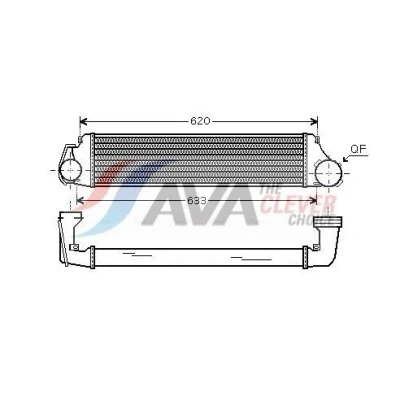 Imagem de PRASCO BW4282 Intercooler com acoplamentos rápidos BMW: 3 Sedan, Touring