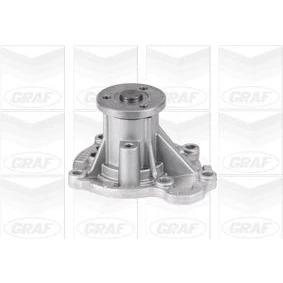 Imagem de GRAF PA882 Bomba de água sem junta mecânico Chapa aço para accionamento da correia trapezoidal estriada NISSAN: Note I, MICRA 3