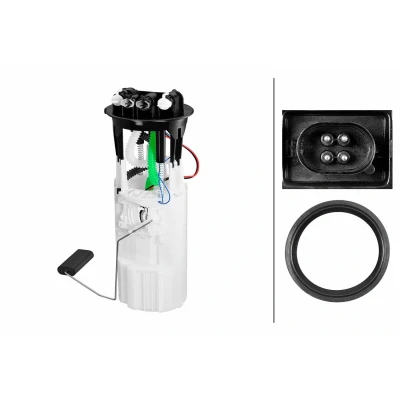 Imagem de HELLA 8TF 358 306 761 Unidade de alimentação combustível com junta, sensor nível elétrico Diesel