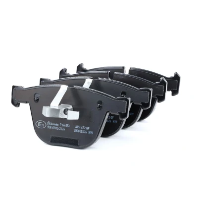 Imagem de BREMBO P 06 053 Jogo de pastilhas para travão disco preparado indicador aviso desgaste com grampo do êmbolo sem acessórios BMW: 5 GT, 7