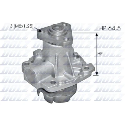 Imagem de DOLZ S248 Bomba de água com patilha retenção SUZUKI: SX4 I Hatchback, SWIFT 3, Jimny SUV