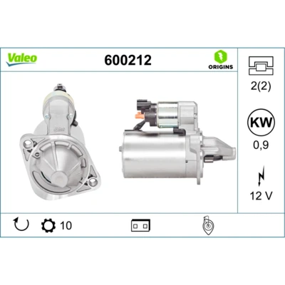 Imagem de VALEO NEW ORIGINAL PART 600212 Motor de arranque 12 0,9 10 KIA: CARENS 4