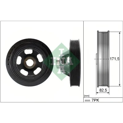 Imagem de INA 544 0144 10 Polia da Cambota 171,50 MERCEDES BENZ: Classe E Sedan, C T modell, Sedan