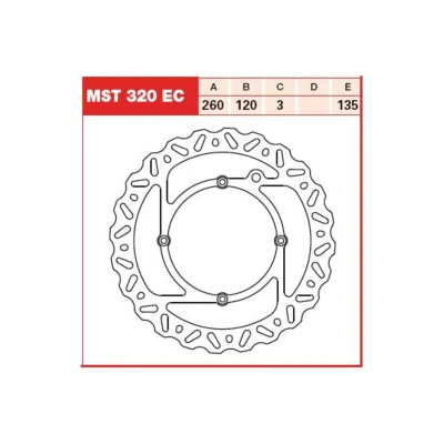 Imagem de TRW MST320EC Disco de travão 260 3
