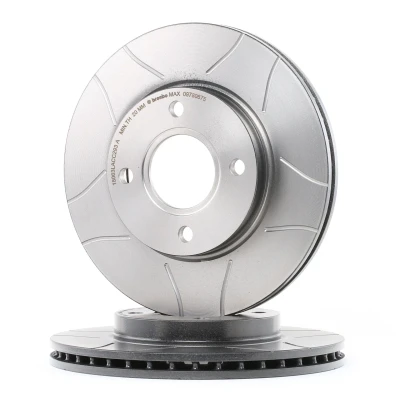 Imagem de BREMBO MAX LINE 09.7806.75 Disco de travão 258 22 4 interior ventilado, fendido revestido FORD: Puma, FIESTA 4, 6, MAZDA: 2 Hatchback