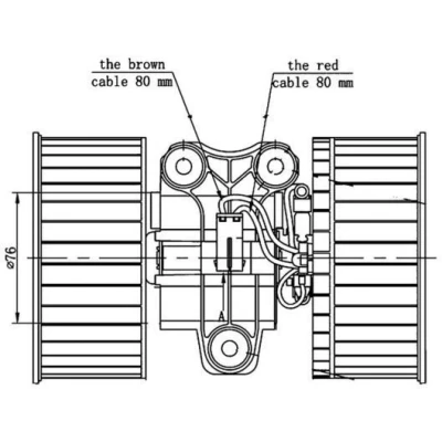 Imagem de MAHLE ORIGINAL AB 81 000S Ventilador do Habitáculo para veículos com climatização automática de volante à esquerda/direita