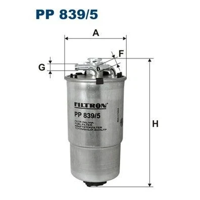 Imagem de Filtro de combustivel filtron pp839/5