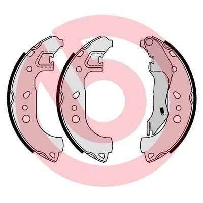 Imagem de BREMBO S 85 543 Maxilas de travão 228 33 com alavanca do mão