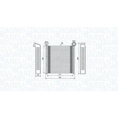 Imagem de MAGNETI MARELLI 350218448000 Radiador Quente