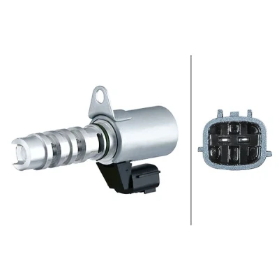 Imagem de HELLA 6NW 358 188 061 Válvula de controlo, regulação das árvores cames Lado admissão com retentor