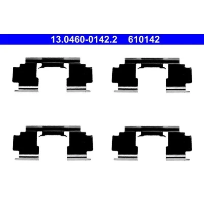 Imagem de ATE 13.0460 0142.2 Kit de acessórios, pastilhas travão Travões disco HONDA: CIVIC 7 Hatchback, 6 Fastback, Concerto Sedan