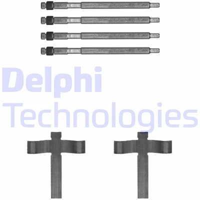 Imagem de DELPHI LX0707 Kit de acessórios, pastilhas travão TESLA: Model S
