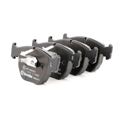Imagem de BREMBO P 06 021 Jogo de pastilhas para travão disco preparado indicador aviso desgaste com grampo do êmbolo sem acessórios BMW: X5