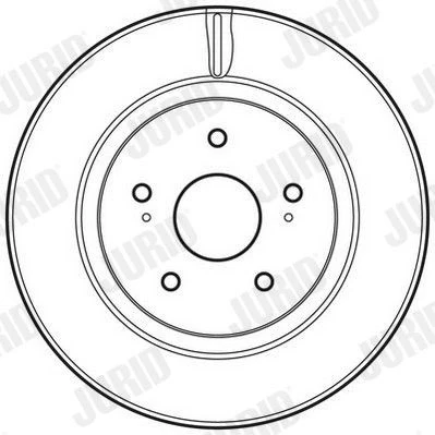 Imagem de JURID 562632JC Disco de travão 294 25 5 114,3 ventilado revestido sem parafusos SUZUKI: Grand Vitara 2 SUV