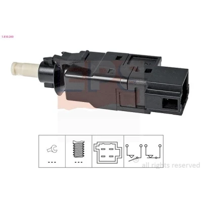 Imagem de EPS 1.810.260 Interruptor de luz stop mecânico Made in Italy OE Equivalent MERCEDES BENZ: Classe A, Vito Mixto, V