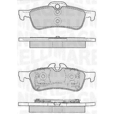 Imagem de MAGNETI MARELLI 363916060331 Jogo de pastilhas para travão disco MINI: Hatchback, Cabrio