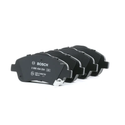 Imagem de BOSCH 0 986 494 054 Jogo de pastilhas para travão disco Baixo teor metálico com avisador sonoro desgaste chapa anti ruído