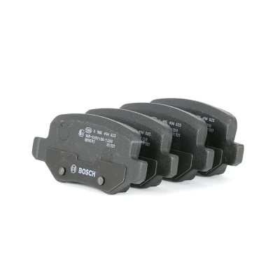 Imagem de BOSCH 0 986 494 023 Jogo de pastilhas para travão disco Baixo teor metálico com instruções montagem, chapa anti ruído, parafusos endado,