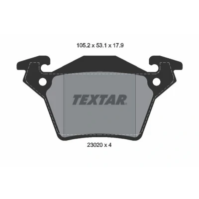 Imagem de TEXTAR 2302001 Jogo de pastilhas para travão disco preparado indicador aviso desgaste MERCEDES BENZ: Vito Minibus, Van, Classe V