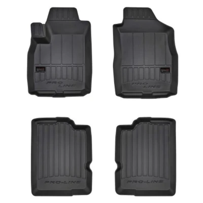 Imagem de FROGUM 3D407190 Conjunto de tapete chão Borracha à frente e atrás 4 preto FIAT: Panda II Hatchback