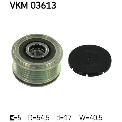 Imagem de SKF VKM 03613 Polia Roda Livre do Alternador 40,5 RENAULT: CLIO 2, Kangoo I Express
