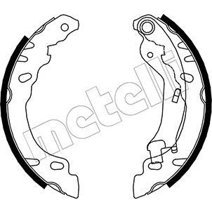 Imagem de METELLI 53 0090 Maxilas de Travão 180,0mm 30mm FIAT: Panda II Hatchback, 500 FORD: KA Hatchback