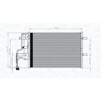 Imagem de MAGNETI MARELLI 350203844000 Condensador com secador 580x378x16 378mm 580mm 16mm MAZDA: 3 Hatchback, 5