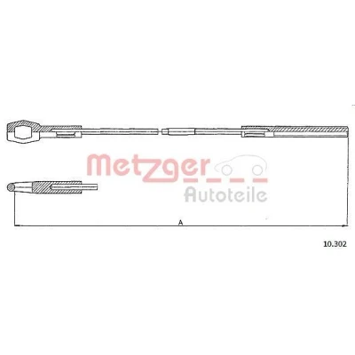 Imagem de METZGER 10.302 Cabo de Embreagem COFLE VOLKSWAGEN: Carocha