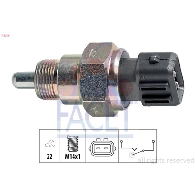 Imagem de FACET 7.6216 Interruptor, luz de marcha atrás Made in Italy OE Equivalent SKODA: Fabia 1 Combi