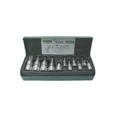 Imagem de HANS 56025 11C Conjunto de soquete 10 Torx 1/4, 3/8 quadrado