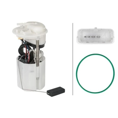 Imagem de HELLA 8TF 358 146 281 Unidade de alimentação combustível com junta, sensor nível regulador pressão elétrico