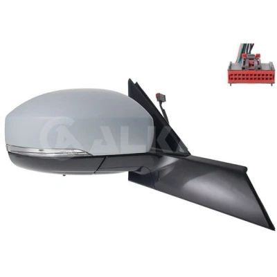Imagem de Espelho retrovisor Alkar 9050081 à direita com subcapa elétrico aquecível, memória, dobrável electricamente, convexo, iluminação circundante,