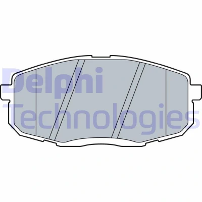 Imagem de DELPHI LP3513 Jogo de pastilhas para travão disco com avisador sonoro desgaste chapa anti ruído sem acessórios HYUNDAI: Kauai / Kona SUV