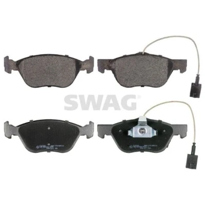Imagem de SWAG 74 91 6849 Jogo de pastilhas para travão disco Eixo dianteiro incl. contacto aviso desgaste com grampo do êmbolo ALFA ROMEO: 147