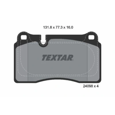Imagem de TEXTAR 2409803 Jogo de pastilhas para travão disco preparado indicador aviso desgaste SEAT: Leon III ST, Hatchback, SC