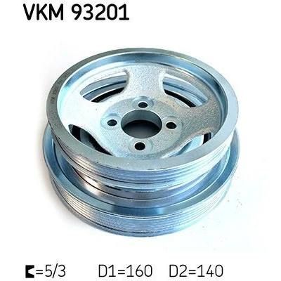Imagem de SKF VKM 93201 Polia da Cambota 160/140 10 FIAT: Punto II Hatchback, Doblo I Cargo, Strada Pick up