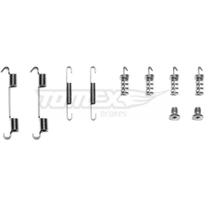 Imagem de TOMEX brakes TX 42 08 Kit de acessórios, maxilas do travão Eixo traseiro MERCEDES BENZ: Classe C T modell