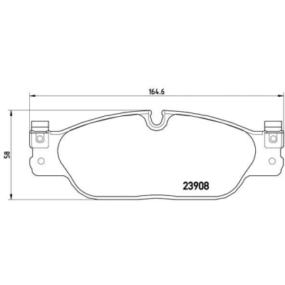 Imagem de BREMBO P 36 021 Jogo de pastilhas para travão disco excl. contacto aviso desgaste com parafusos pinça acessórios