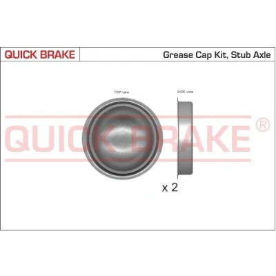 Imagem de QUICK BRAKE 9822K Tampa, rolamento da roda 62 PEUGEOT: 106 II Hatchback