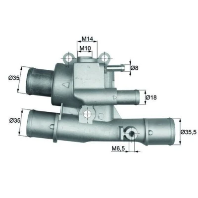Imagem de MAHLE ORIGINAL TI 124 88 Termóstato, líquido de refrigeração sem junta FIAT: Palio I Weekend, BRAVO 1, Marea LANCIA: DELTA 2