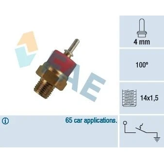Imagem de FAE 35770 Interruptor de temp., luz avisadora líquido refrigeração 100oC