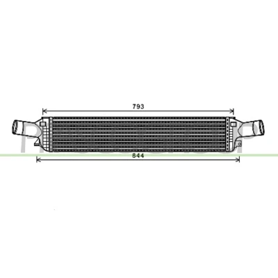 Imagem de PRASCO AD024N001 Intercooler AUDI: A4 B8 Sedan, A5 Cabrio, PORSCHE: Macan