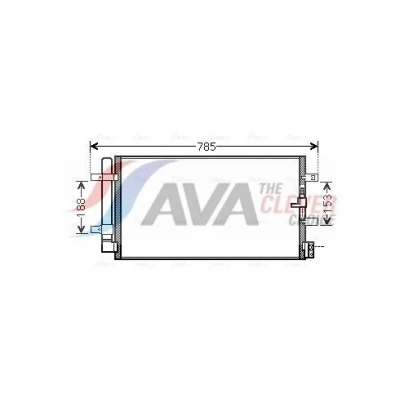 Imagem de PRASCO AIA5360D Condensador com secador 18,0 15,4 Alumínio 675 R 134a AUDI: A5 B8 Coupe, A4 Avant, Cabrio