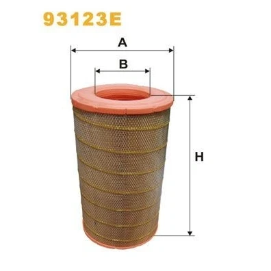 Imagem de WIX FILTERS 93123E Filtro de ar 506mm 281mm Cartucho filtrante DAF: CF 85