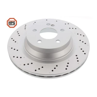 Imagem de MAPCO Disco de travão MERCEDES BENZ: Classe E T modell, Sedan, CLS Coupe Eixo traseiro 24mm 5 112mm ventilado revestido 45745HPS 0004231112