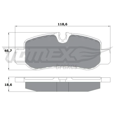 Imagem de TOMEX brakes TX 17 81 Jogo de pastilhas para travão disco Eixo traseiro preparado indicador aviso desgaste MERCEDES BENZ: Classe V