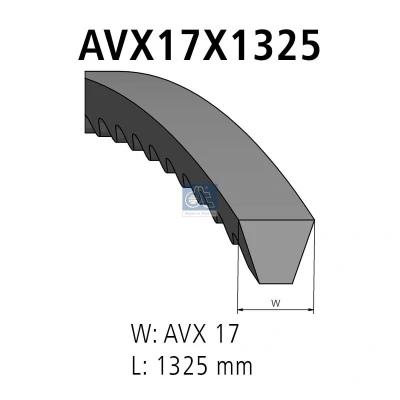 Imagem de DT Spare Parts 2.15369 Correia Trapezoidal 17 1325