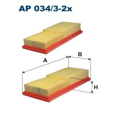 Imagem de Filtros de ar filtron ap034/3 2x