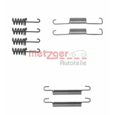 Imagem de METZGER 105 0774 Kit de acessórios, maxilas travão estacionamento traseira MERCEDES BENZ: Sprinter 3 T Minibus