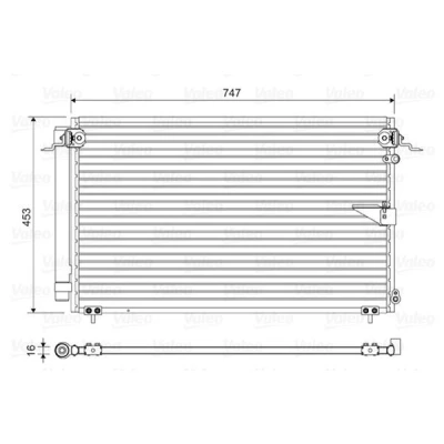Imagem de VALEO 814112 Condensador com secador Alumínio 453mm LEXUS: LS III (XF30) 430 2000 2006